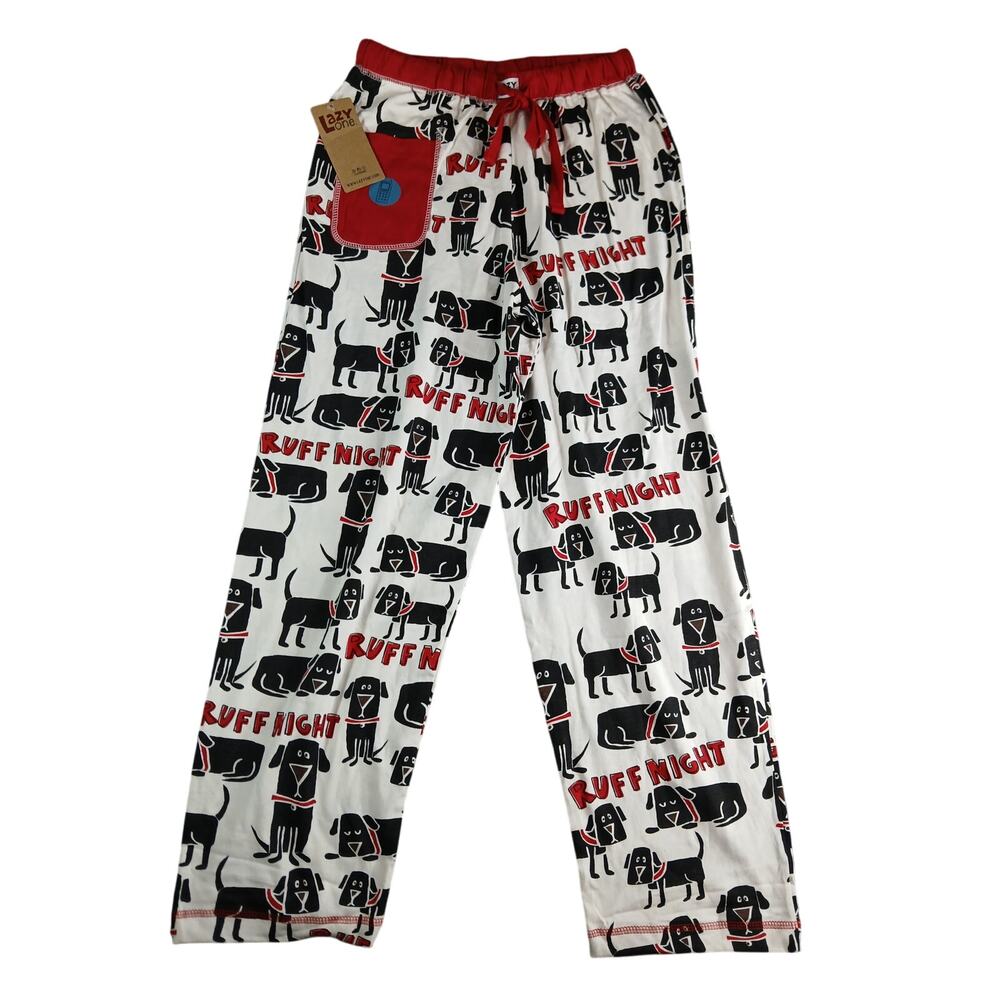 Lazy One Pajama Pants Mens XS Ruff Night Dog Puppy Animal Loungewear NWT